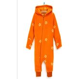 Modacity Basic Polar Kapüşonlu , Patiksiz Fermuarlı Bebek Tulumu - 2 Yaş - Turuncu