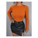 Modafeminen Triko KazakTR0103 TURUNCU