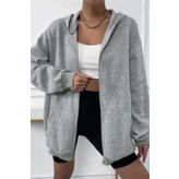 MODAGEN Unisex Gri Oversize Hırka