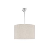 Modamonline Tekli Sarkıt Krem Başlık Modern Kumaş Avize Çap 30 Cm Av124