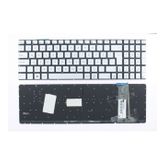 Modanom Asus ile uyumlu G741JM Klavye Silver Işıklı