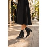 ModaOnn Kadın Siyah Sivri Burun Topuklu Bot