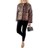 Modaonna Leopar desen kapitone ceket