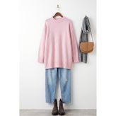MODAQU Fitilli Salaş Soft Triko Tunik - Pembe