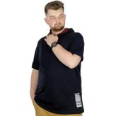 Mode XL 22178 Barcode Lacivert Erkek T-shirt