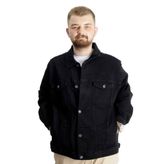 Mode XL 22800 Paris Star Siyah Erkek Kot Mont