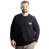 Mode XL 23525 Siyah Bisiklet Yaka Erkek Sweatshirt