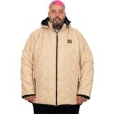Mode XL 25708 Kapüşonlu Kapitone Vizon Erkek Mont