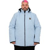 Mode XL 25708 Mavi Kapüşonlu Kapitone Erkek Mont