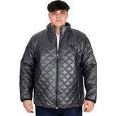 Mode XL U24615 Dik Yaka Kapitone Antrasit Erkek Mont
