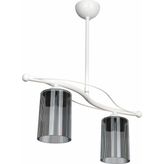 Modelight Alba Füme 2'li Optik Camlı Avize