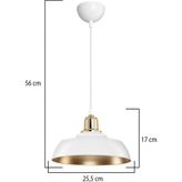 Modelight Arya Tekli Avize Beyaz/gold - 1 - Beyaz - Altın
