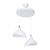 ModeLight Esta İkili Opal Avize Beyaz