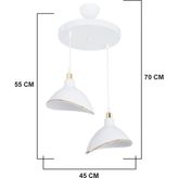 Modelight Gima Ikili Avize Beyaz - 2