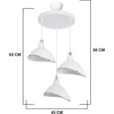 Modelight Gima Üçlü Avize Beyaz - 3
