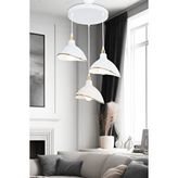 ModeLight Gima Üçlü Beyaz Avize
