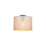 ModeLight Goza 30 cm Hasır Krem Silindir Plafonyer Avize