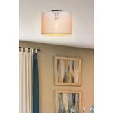 Modelight Goza 30 Cm Sılındır Plafonyer Avıze Hasır Beyaz Salon-Oturma-Cocuk-Yemek-Yatak Odası--Antre-Mutfak