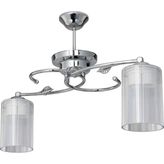 Modelight Işıl 2'li Optik Şeffaf Camlı Avize