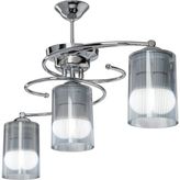 Modelight Işıl 3'lü Optik Füme Camlı Avize