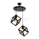 Modelight KÜP 2Lİ AVİZE SİYAH