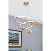 ModeLight Rıng 3lü Ledli Avize Gold Altın