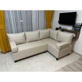 Modern Style Home Köşe Takımı Krem - Açık Krem