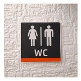 Modern Tasarım WC Yönlendirme Tabelası