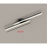 Modern Tavan Aydınlatması Beyaz LED Lineer Avize Ikili 50CM Çubuk Uzunluğu Toplam Uzunluk 70CM - Siyah