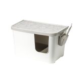 Moderna Casetta Gri Beyaz 75.7x45x45 cm Kapalı Kedi Tuvaleti