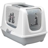 Moderna Trendy 50 cm Love Desenli Kapalı Kedi Tuvaleti