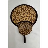 Modex Accessories Leopar Desenli Katlanabilir Yelpazeler