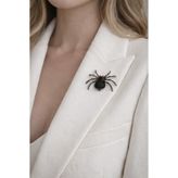 Modex Işıltılı Taşlı Tasarım Örümcek Broş (3*6cm)