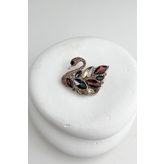 Modex Mekik Taşlı Kuğu Broş (4cm)