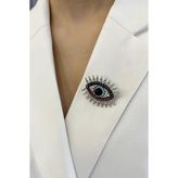 Modex Renkli Taşlı Göz Broş (Ölçü:3 cm)