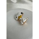 Modex Sarı Kuş Figürlü Sevimli Snoopy Köpek Broş (4cm)