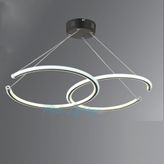 Modi Lighting 2li Simetrik Burgulu Siyah LED Avize Md7