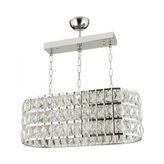 Modi Lighting Alfa Kristalli Krom Uzun Sarkıt Avize 60X30CM - Renkli