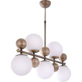 Modi Lighting Beyaz Metal Toplu 5li Sıralı Sarkıt Avize Mod-Ck-Sl-5by