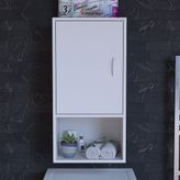modilayn Armin 50 x 85 x 32,5 cm Makine Üstü Asma ve Çok Amaçlı Banyo Dolabı - Beyaz - Ebat