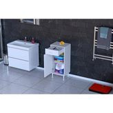 Modilayn Emir 35x88x32,5 cm 2 Bölmeli Çok Amaçlı Beyaz Dolap