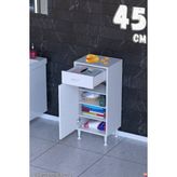 modilayn Emir 45 cm Çok Amaçlı Banyo, Mutfak, Koridor ve Balkon Dolabı, Çekmeceli Kapaklı 4 Bölmeli - Beyaz