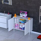Modilayn Söke 95X75x32,5 Cm’ Lik Küçük Alanlar İçin Akıllı Çözümler 2 Kapaklı 2 Göz Raflı Dolap
