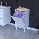 modilayn Söke Kirli Sepetli, Ayaklı, Çok Amaçlı Banyo Dolabı (14 Farklı Genişlik Seçeneği) - 45 cm