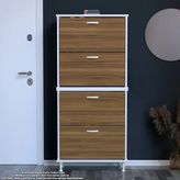 Modilayn Umay' 2 Li Antre Hol 72X 168 X 26 Cm’ Lik 4 Düşer Kapak 8 Göz Bölmeli Ayakkabılık