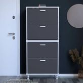 Modilayn Umay' 2 Li Antre Hol 72X 168X26 Cm’ Lik 4 Düşer Kapak 8 Göz Bölmeli Ayakkabılık