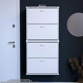 Modilayn Umay' 2 Li Asma Antre Hol 72X156x26 Cm’ Lik 4 Düşer Kapak 8 Raf Bölmeli Ayakkabılık
