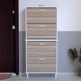 Modilayn Umay' 2 Li Kapı Önü 52 X 160 X 25,5 Cm’ Lik 4 Düşer Kapak 8 Göz Bölmeli Ayakkabılık