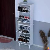 Modilayn Umay' 2 Li Kapı Önü 52X168x 26 Cm’ Lik 4 Düşer Kapak 8 Göz Bölmeli Ayakkabılık