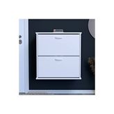 Modilayn UMAY Antre Hol 72x 78x26 cm’ lik 2 Düşer Kapak 4 Göz Bölmeli Ayakkabılık - Beyaz